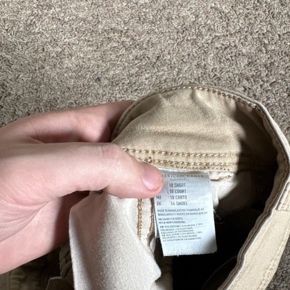 American Eagle Outfitters Womens Kick Boot Pants Tan Khaki Size 10 Short - Picture 6 of 9